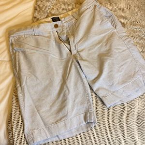 J Crew Gramercy Light Blue Pinstripe Shorts